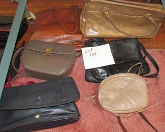 Lot 121, 123, 124 & 125 Large lot of vintage 22 purses and wallets $70.00