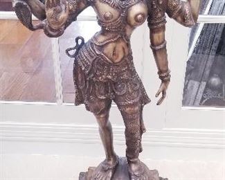 LOT S3 - $450 - Vintage " Avalokitesvara" Sculpture 39" tall x 19 " wide