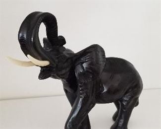 LOT S 60- $30- BLACK ELEPHANT FIGURINE 7X7