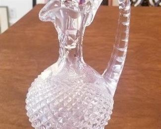 LOT S160 - $55 - CRYSTAL DECANTER MADE IN SCOTLAND 13" TALL