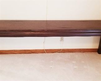 LOT F1 - $550 - LONG ASIAN-STYLE CONSOLE TABLE 8' L X 20D  X29  1 /2 H