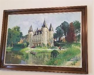 LOT A- $3,200- CONSTANTINE KLUGE- SPECTACULAR ORIGINAL OIL PAINTING , APPROXIMATELY 58 X 43