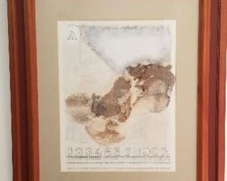 LOT A 25- $125- ABSTRACT LITHO, SIGNED 27 X 31 1/2