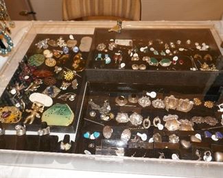 LOTS interesting pieces--sterling, jade, signed and vintage costume, some signed Mexican