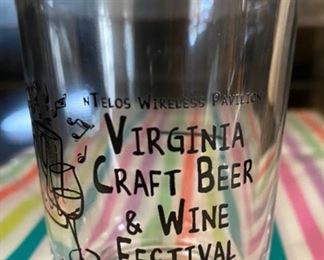 Assorted Collectible Beer Glasses Virginia Craft Beer & Wine Festival