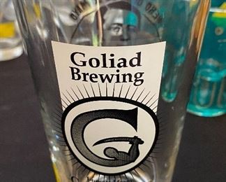 Assorted Collectible Beer Glasses Goliad Brewing