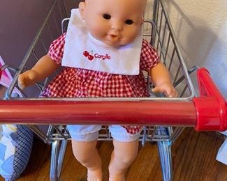 Melissa & Doug Childs Grocery Cart, Corelle French Baby Doll