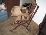 Antique Wood Highchair