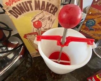 61. Popeils Donut Maker, with Original Box $4