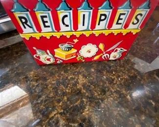60. Red Recipes Box filled. $10