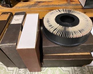 85. 5 Boxes of Carousels with Slides $25