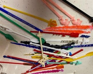 115. Bunch of Vintage Swivel Sticks $4