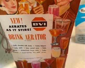 123. Mid Century BVI drink Aerator $12