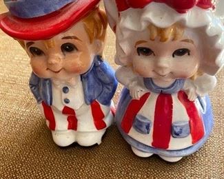 143. Lefton Uncle Sam/Betsy Ross Pitchers $12