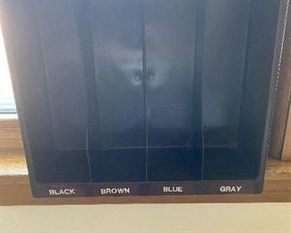 157. Sox Secretary. Put the right color of paired socks in the slots!!  $4