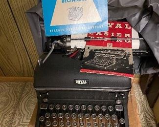 216. Vintage Royal Manual Typewriter. Book, with Royal insert  $25