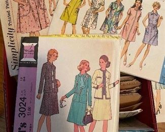234. Vintage 41 Sewing Patterns/Case $35