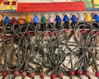 274. Vintage Noma Mazda Christmas Lights, With Original Box $12