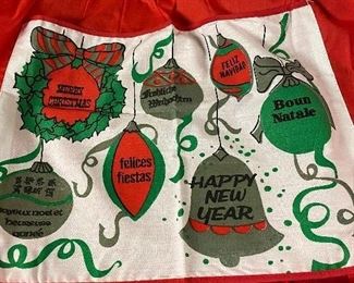 282. Vintage Christmas New Year Apron $8