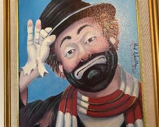 317.  Vintage Red Skelton Lithograph " Never Hung the Gent" Signed And Numbered. Signed Twice by Red Skelton. Limited Edition,  Client (90 yrs old) found the COA. COA has the thumb print of Red Skelton. $550.00