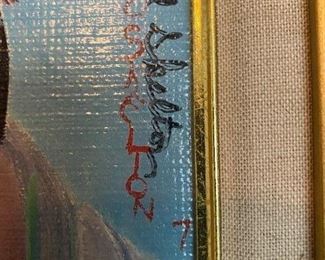 319. Double Signed.  Red Skelton, Number.1977. COA has Thumb Print.