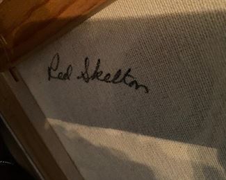 320. Signed On Back of Lithograph. 