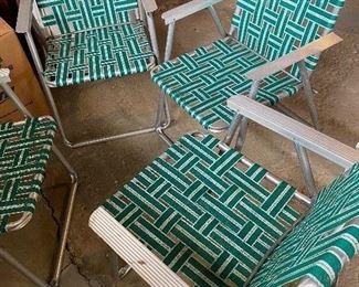 354. Mid Century Web Chairs 4 For $20