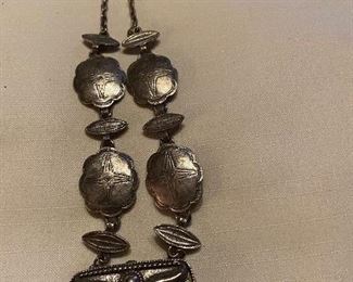 175. Vintage Silver Plate Estee Lauder Perfume Necklace. $6