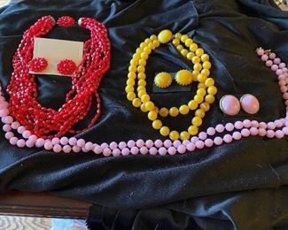 183. Vintage Beads/Earrings $6 Each.