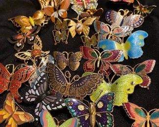 170. Vintage 33 Butterfly Pins!! $35