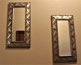 Matching mirrors create a wonderful look for any decor.