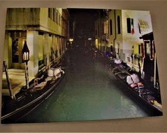 Venice canals canvas art work.