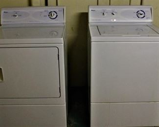 Amana, matching washer and dryer are in good condition.