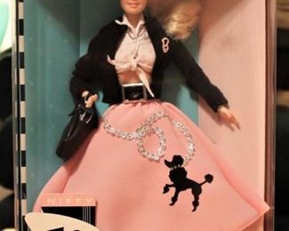 Collectors edition 50's Barbie with cute, cute poodle skirt.
