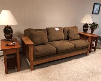 Mission / Shaker Sofa & Side Tables - $500 Set