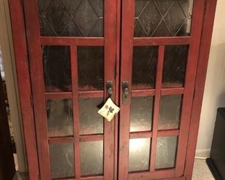 Red Cabinet - $475 42"w x 15"d x 58 1/4"h