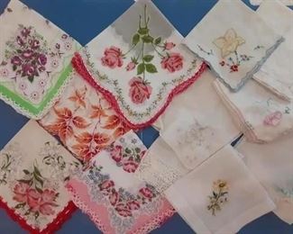 Vintage handkerchiefs.