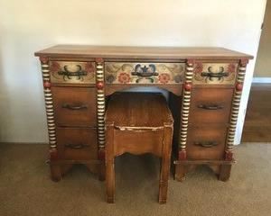 Monterey Ranch vanity with bench