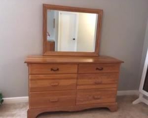 Dresser with mirror