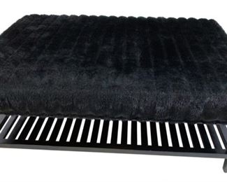 BAKER BENCH UPHOLSTERED IN FAUX FUR $115