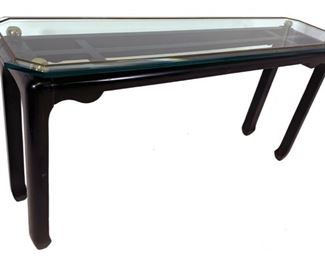 MING STYLE TABLE GLASS TOP TABLE $50