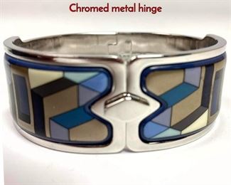 Lot 1015 MICHAELA FREY Wien Bangle Bracelet. Chromed metal hinge