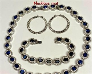 Lot 1019 4pc ST JOHN Rhinestone Jewelry. Designer. Necklace, mat