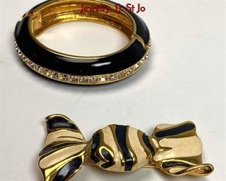 Lot 1025 2pc ST JOHN Vintage Costume Designer Jewelry. 1. St Jo