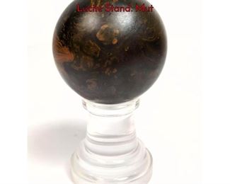 Lot 1086 Vintage Bakelite Ball on Contemporary Lucite Stand. Mut