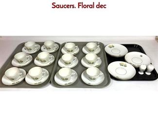 Lot 1091 Set B and G Copenhagen Tea Cups and Saucers. Floral dec