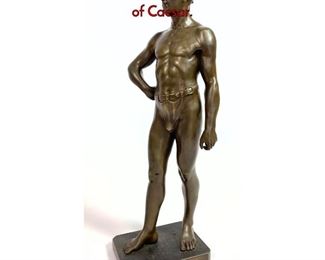 Lot 1095 Unsigned Antique Bronze Figure Sculpture of Caesar. 