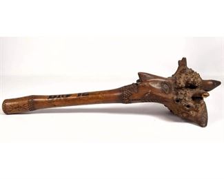 Lot 1110 Vintage Penobscot Indian Root Ball Club.