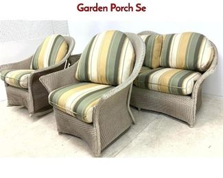 Lot 1139 wicker set Large 3 Pc LLOYD LOOM Wicker Garden Porch Se