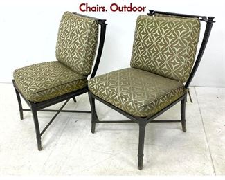 Lot 1151 Pair RICHARD FINIER for Century Leisure Chairs. Outdoor